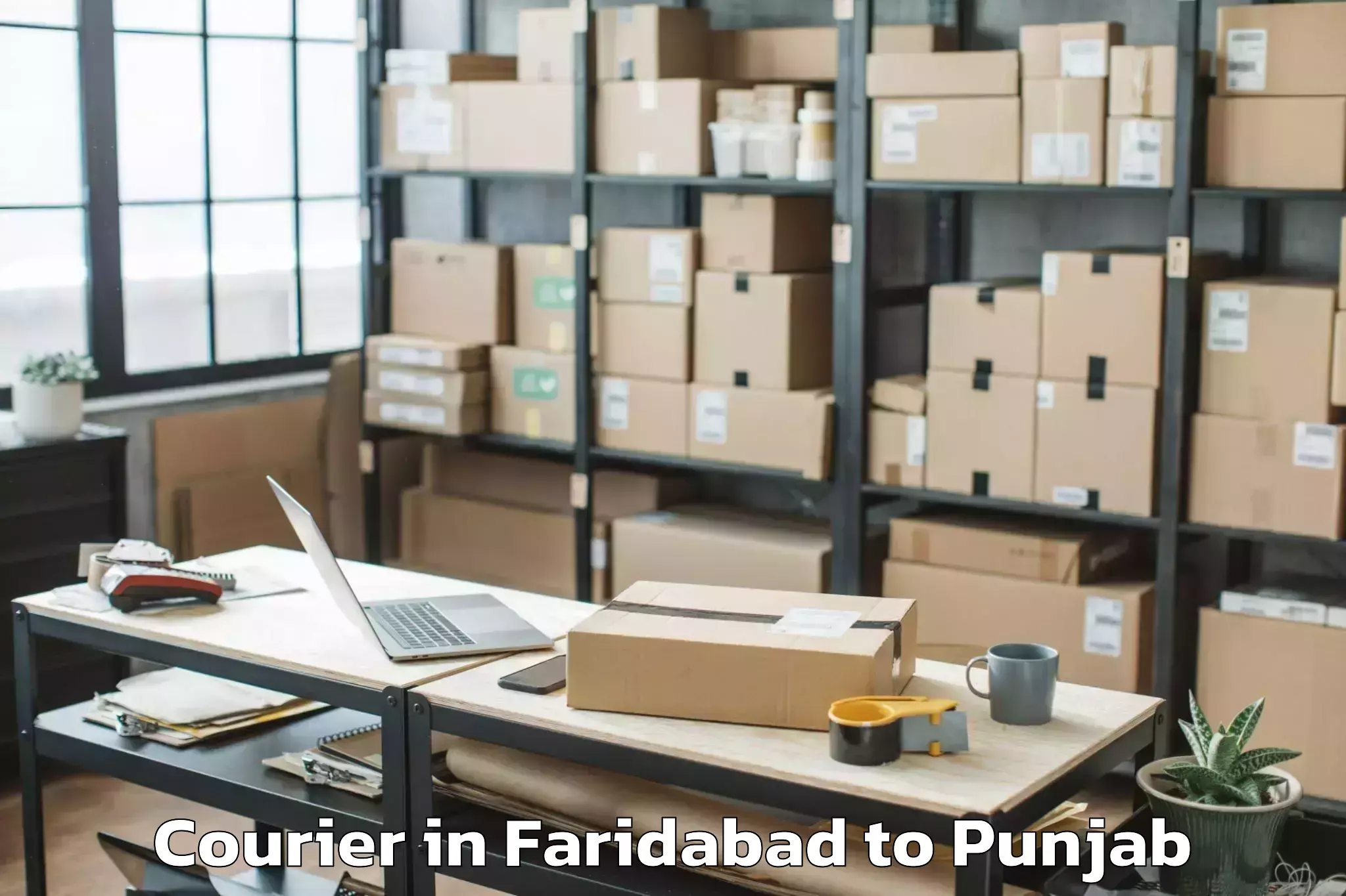 Book Faridabad to Maler Kotla Courier